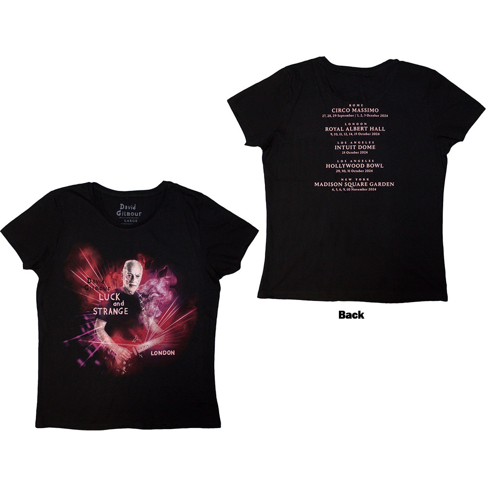 David Gilmour - Luck & Strange London Dames Tshirt - Zwart
